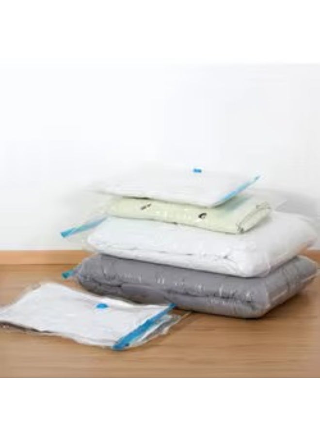 7-Pack Vacuum Storage Bags with Hand Pump – Space Saving, Reusable, Airtight Organizer for Clothes, Bedding, Comforters, Pillows, Travel, Home Storage - Image 3